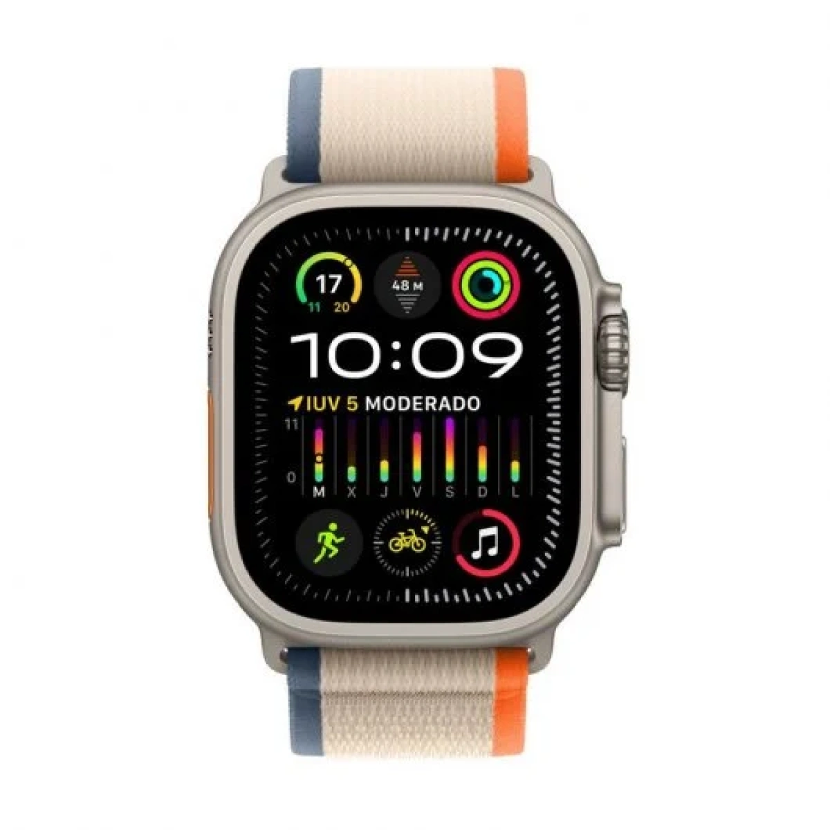 Apple Watch Ultra 2 GPS + Celular 49mm Caixa Titânio com Correia Loop Trail  Laranja/Bege M/L - Switch Technology