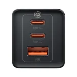 Carregador Rápido BASEAUS Gan5 Pro 2C+U 65W EU Preto - Image 2
