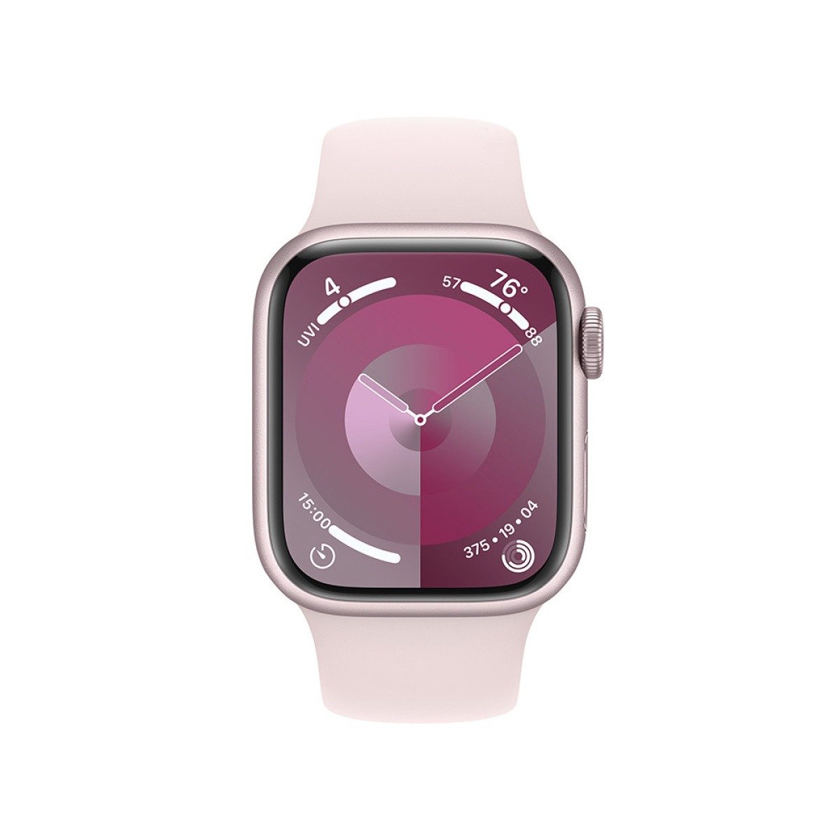 Apple Watch Series 9 GPS + Cellular 41mm Alumínio Rosa c/ Bracelete Desportiva Rosa Claro - M/L - Image 1