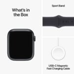 Apple Watch Series 9 GPS + Cellular 45mm Alumínio Meia-Noite c/ Bracelete Desportiva Meia-Noite - M/L - Image 2