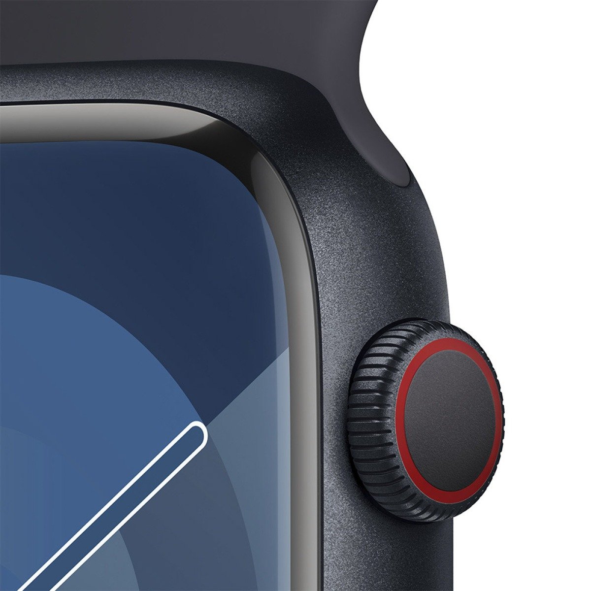 Apple Watch Series 9 GPS + Cellular 45mm Alumínio Meia-Noite c/ Bracelete Desportiva Meia-Noite - M/L - Image 3