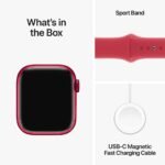 Apple Watch Series 9 GPS + Cellular 41mm Alumínio RED c/ Bracelete Desportiva RED - S/M - Image 3