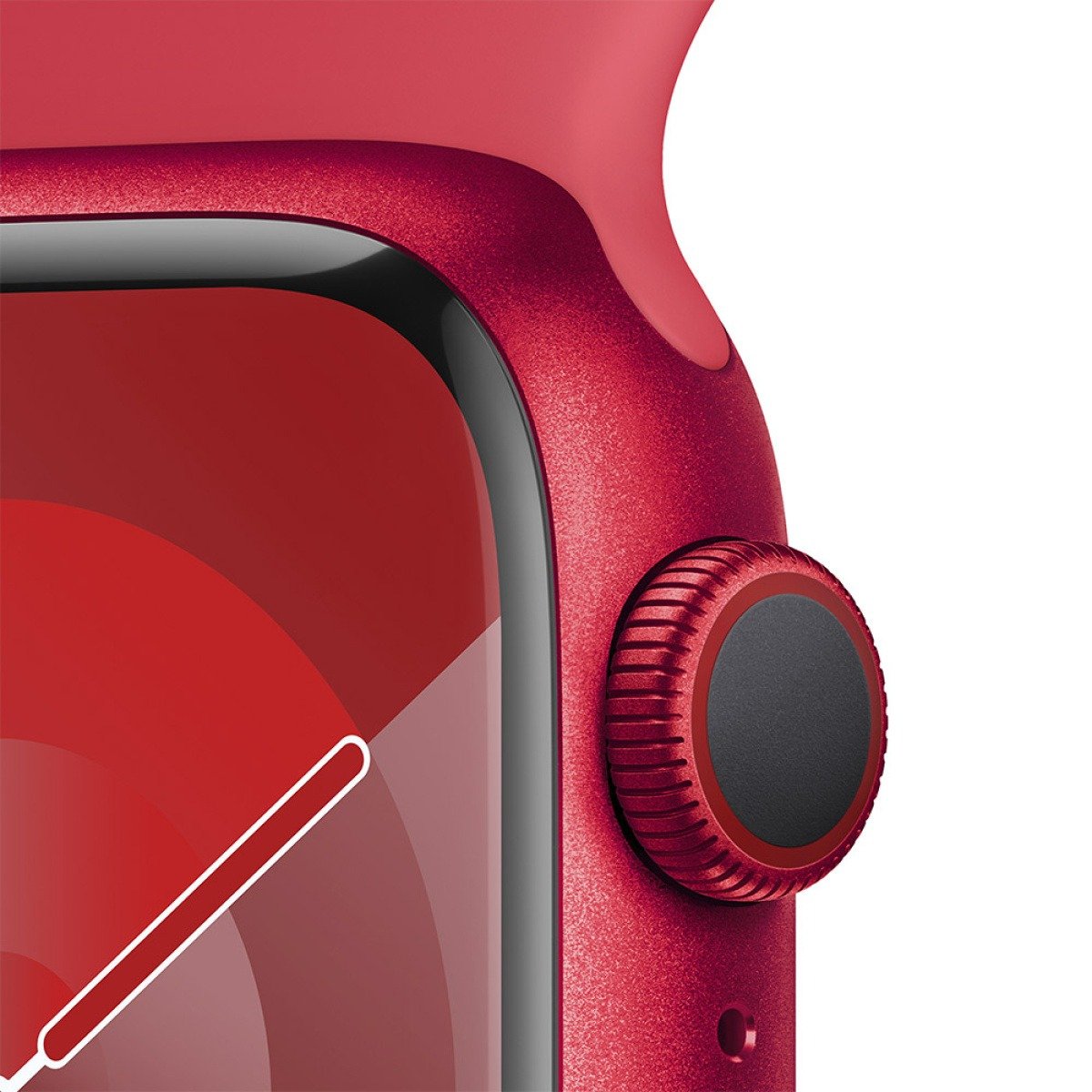 Apple Watch Series 9 GPS + Cellular 41mm Alumínio RED c/ Bracelete Desportiva RED - S/M - Image 2