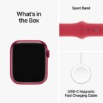 Apple Watch Series 9 GPS + Cellular 45mm Alumínio RED c/ Bracelete Desportiva RED - S/M - Image 3