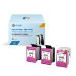 Pack 3 Tinteiros HP 304 XL Tricolor Reciclados (N9K07AE / N9K05AE)