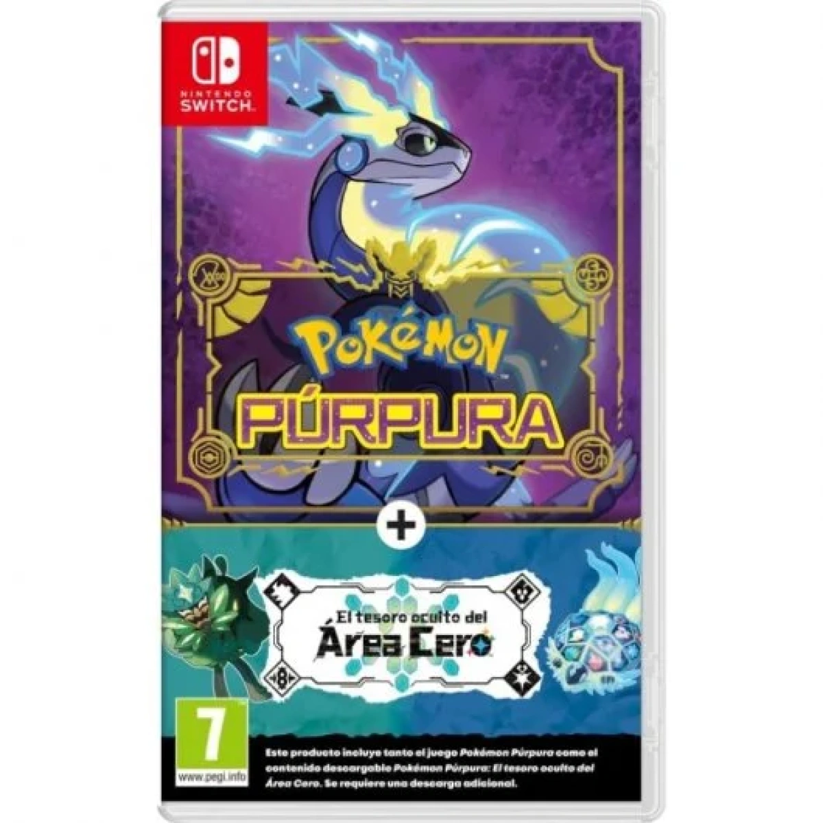 145 pokemon purpura pack de expansion el tesoro oculto del area cero nintendo switch