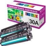Pack 2 Toners HP 30A Compatíveis CF230A Preto