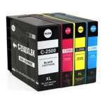 Conjunto 4 Tinteiros Canon Maxify Compatíveis PGI-2500 XL