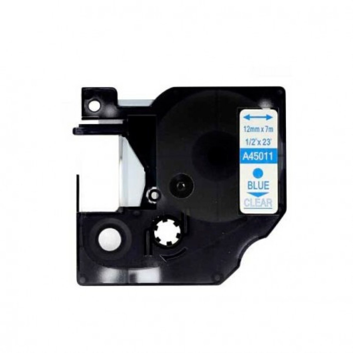 Fita Compatível Dymo D1 45011 - 12mm x 7 metros Azul/Transparente S0720510 - Image 1