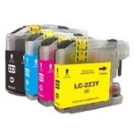 Conjunto 4 Tinteiros Compatíveis Brother LC221 / LC223