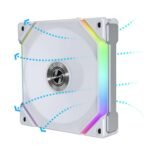 Ventoinha Lian Li UNI SL120 V2 ARGB Reverse Blade PWM Branco 120mm - Image 2