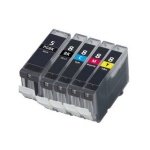 Conjunto 5 Tinteiros Canon Compatíveis PGI-5BK/CLI-8BK/CLI-8C/CLI-8M/CLI-8Y