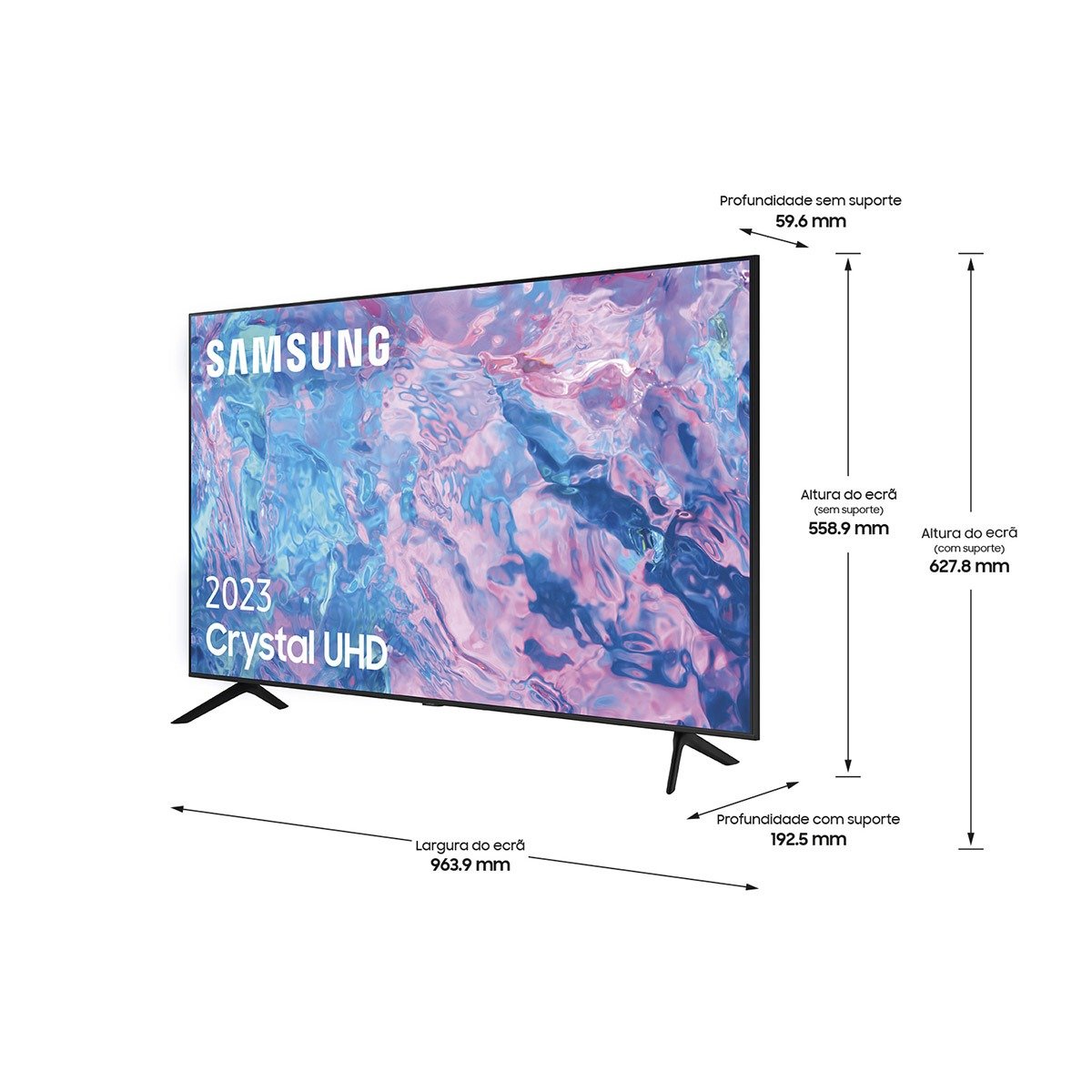 Televisão Samsung CU7105 (2023) Crystal UHD SmartTV 43" LED 4K UHD - Image 2