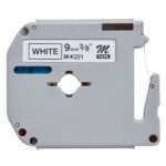 Fita Laminada Compatível Brother MK221BZ - 12mm x 8 metros Preto/Branco