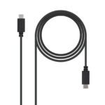 Cabo USB USB C Nanocable USB 2.0, 2m Preto