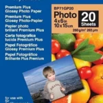 Papel BROTHER "Glossy" 10x15. 20 folhas