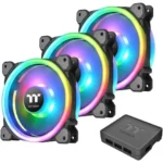 Pack de 3 Ventoinhas Thermaltake Riing Trio 14 LED RGB TT140mm