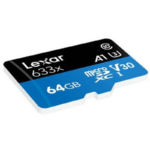MICRO SDXC 64GB CLASS 10 UHS-I (U3) V30 A1 Lexar 633x