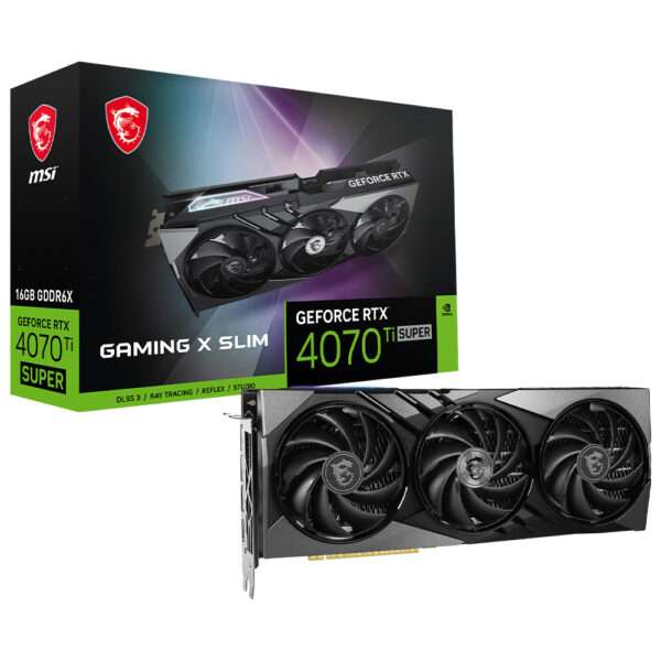 Placa Gráfica MSI GeForce RTX 4070 Ti Super Gaming X Slim 16GB GDDR6X DLSS3