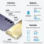 Smartphone Samsung Galaxy S24 8GB 128GB 6.2" Violeta - Image 4