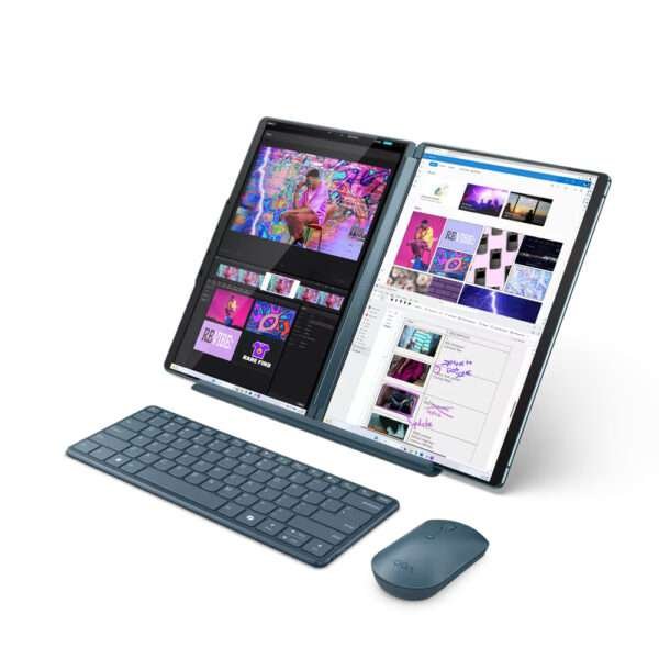 Portátil Lenovo Yoga Book 9i 13IMU9-324 2x13.3" Touch 2.8K OLED Ultra 7 155U Lenovo Digital Pen 3 + Rato + Teclado + Stand 32GB 1TB W11H