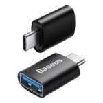 Adaptador Baseus Ingenuity Series Mini USB-C 3.1 para USB-A Preto