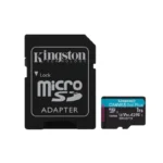 Cartão de Memória MicroSDXC Kingston 1TB Canvas Go Plus 170R A2 U3 V30 Card + ADP
