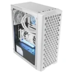 Caixa Profissional ATX Mars Gaming MC-iPRO Mesh Frontal 3D Vidro Temperado Ventoinha FDB Branca - Image 4