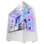 Caixa Gaming Custom Mars Gaming MC-ULT XXL E-ATX Vidro Temperado Duplo + Porta Lateral Branca