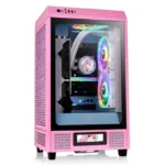 Caixa Thermaltake The Tower 200 Mini Torre ITX Vidro Temperado USB-C Rosa - Image 4