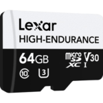 Cartão de Memória Lexar High-Endurance 64GB MicroSDXC