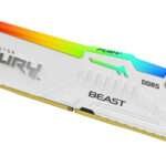 Memória Ram Kingston Fury Beast RGB 32GB (1x32GB) DDR5 CL30 6000MHz Branca