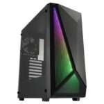 Caixa ATX FSP CMT195A ARGB Mid Tower Vidro Temperado USB 3.0 Preta