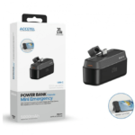 Power Bank Mini Type-C Carregamento Rápido Auxiliar 5000mAh 20W PD 3.0 - Preto