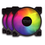 Kit Ventoinhas Slayer 3X 120MM ARGB Aura Sync Preta