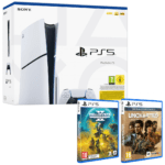 Consola PS5 Slim Chassis D + Unchated Legacy Collection + Helldivers
