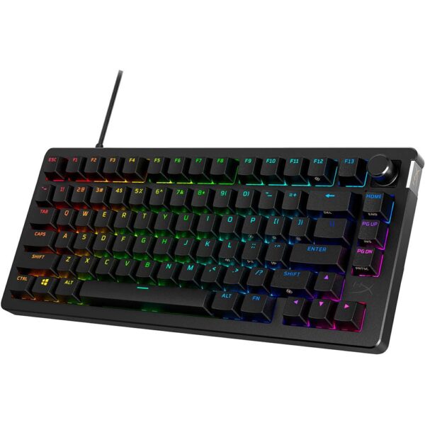 Teclado Mecânico HyperX Alloy Rise 75 Gaming Linear Switches US Preto