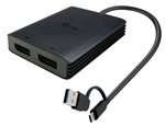 Adaptador i-tec USB-A/USB-C duplo 4K Displayport Video