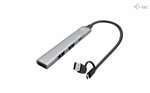 Hub i-tec USB-A/USB-C 1x USB-C 3.1 + 3x USB 2.0 - Metal