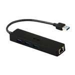 Hub i-tec USB 3.0 SLIM 3 portas com Gigabit Ethernet