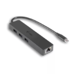 Adaptador i-tec USB 3.1 Type C SLIM Hub 3 portas com Gigabit Ethernet