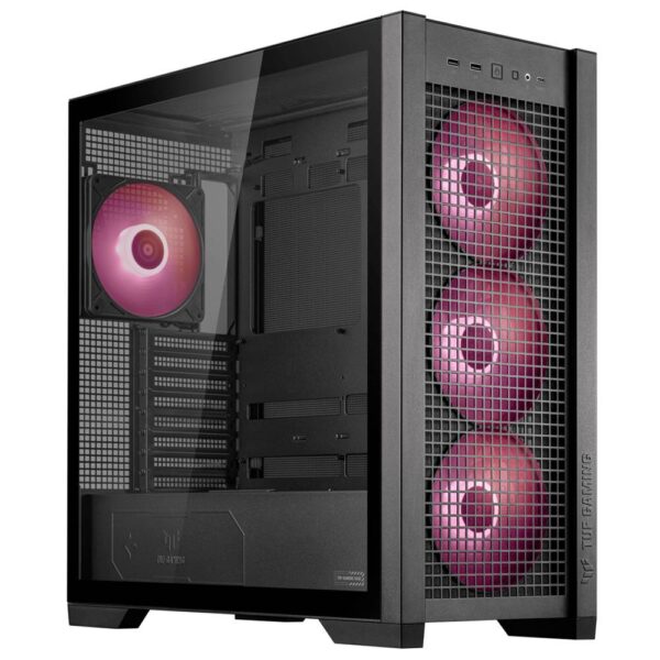Caixa ATX Asus TUF Gaming GT302 ARGB Vidro Temperado Preta