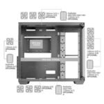 Caixa Extended-ATX Mars Gaming MCV4 Vidro Temperado Preta - Image 5