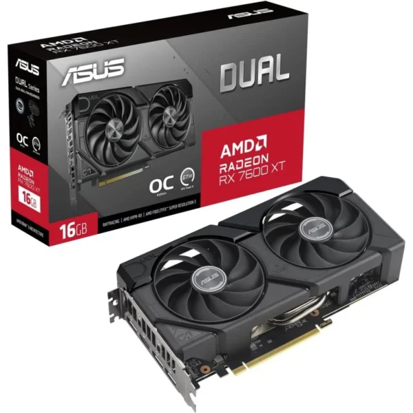 Placa Gráfica ASUS Dual Radeon RX 7600 XT OC Edition 16GB GDDR6