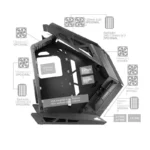 Caixa Mars Gaming ATX MC-TITAN RGB XXL Faixa LED Dupla Iluminação Frontal ARGB Hub Branca - Image 2