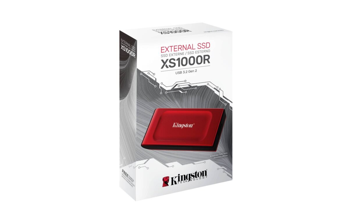 Disco SSD Externo Kingston XS1000 1TB USB 3.2 Gen2 Vermelho - Image 2