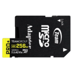 Cartão de Memória Team Group PRO+ MicroSDXC A2 UHS-I U3 V30 256GB