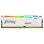 Memória Ram Kingston 16GB 6000MHz DDR5 DIMM FURY Beast White RGB CL36
