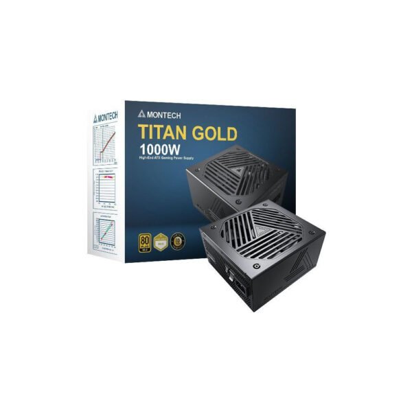 Fonte de Alimentação Modular Montech Titan 1000W 80 PLUS Gold ATX