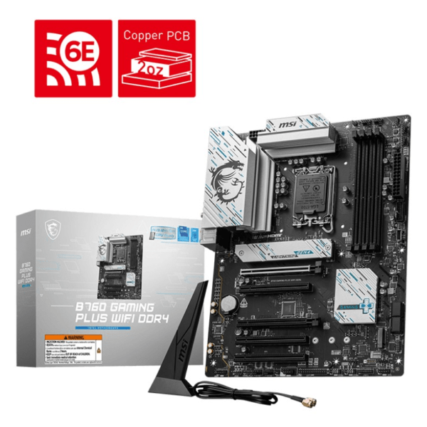 Motherboard ATX MSI B760 GAMING PLUS WIFI DDR4 LGA 1700
